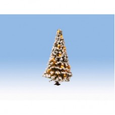 NO22120 Illuminated Christmas Tree with 20 LEDs, snowy, 8 cm high