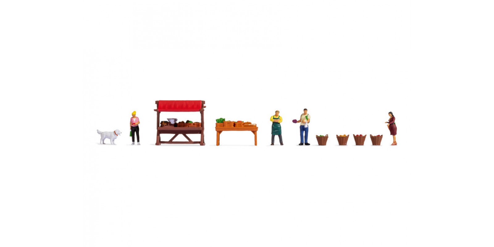 NO16225 Themed Figures Set "Vegetable Stall"