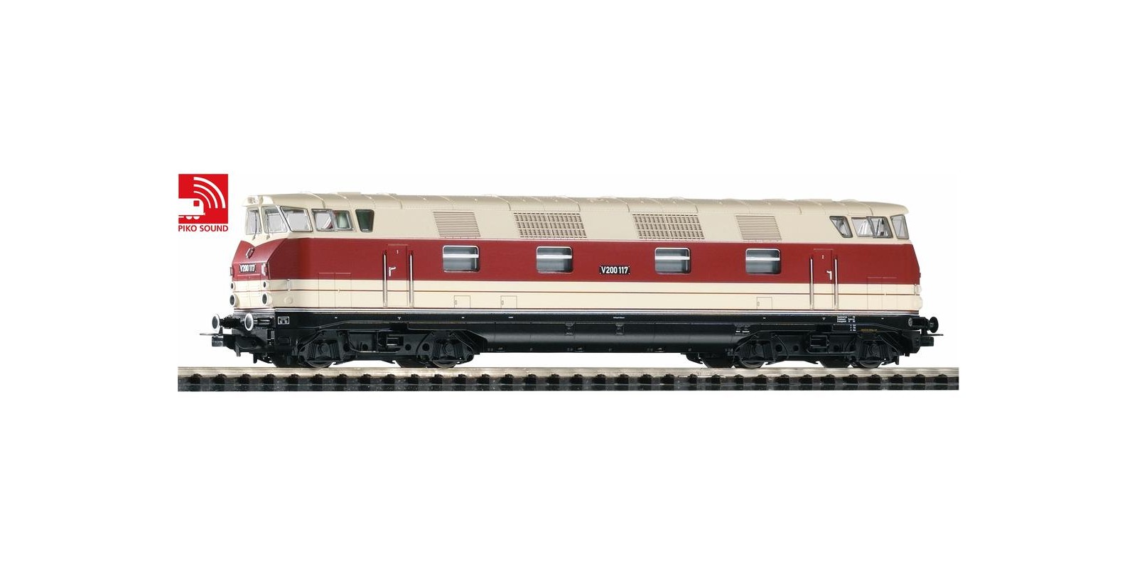 PI52573 Diesel Locomotive V 200 117 GFK Diesel DR III SoundLok, AC(Marklin)