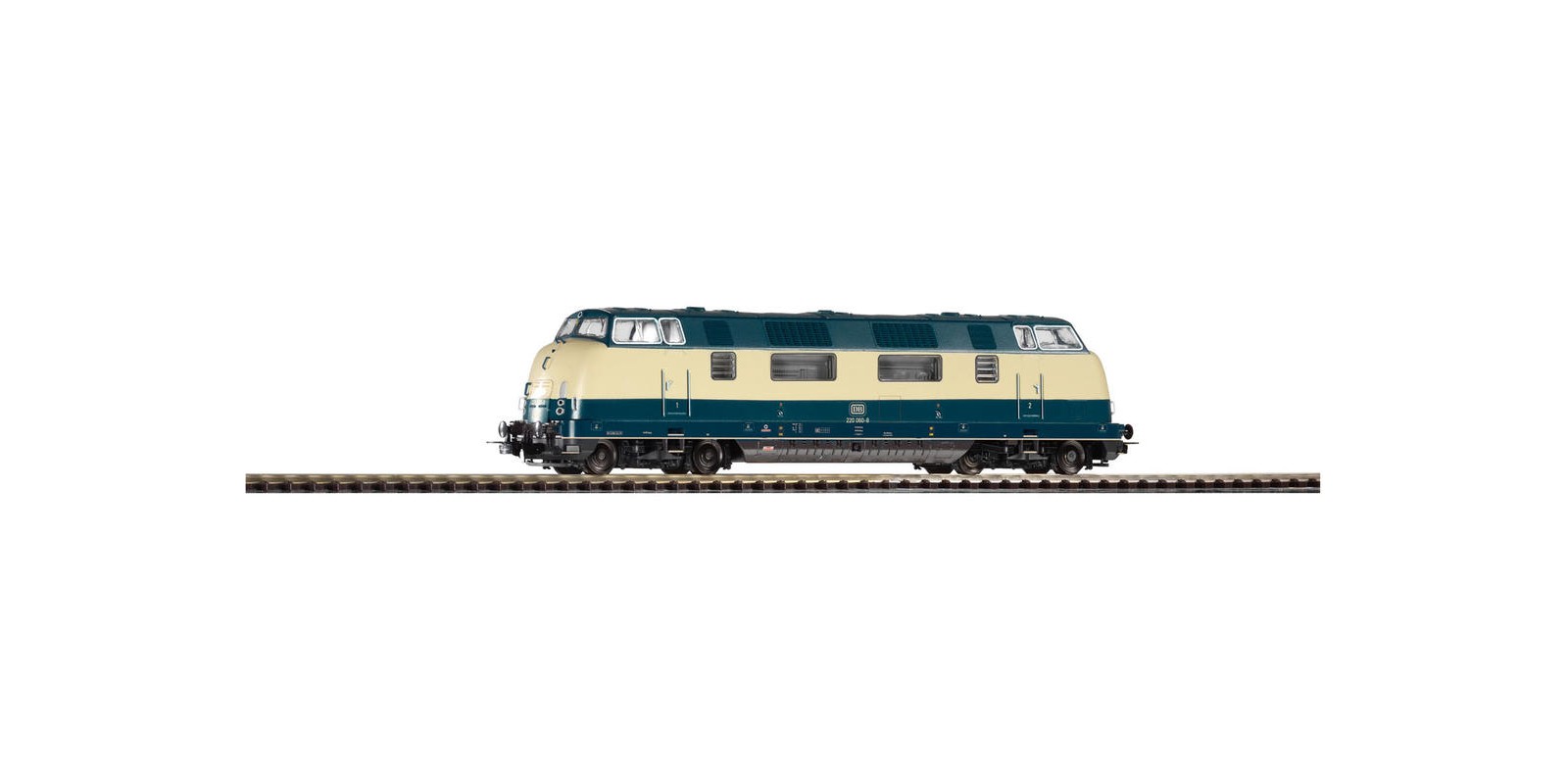 PI59705 Diesel Locomotive V 220.0 DB IV blue/beige, AC(for Marklin)