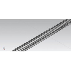 PI55150 Flex track G 940 mm, VE 24 with concrete sleepers