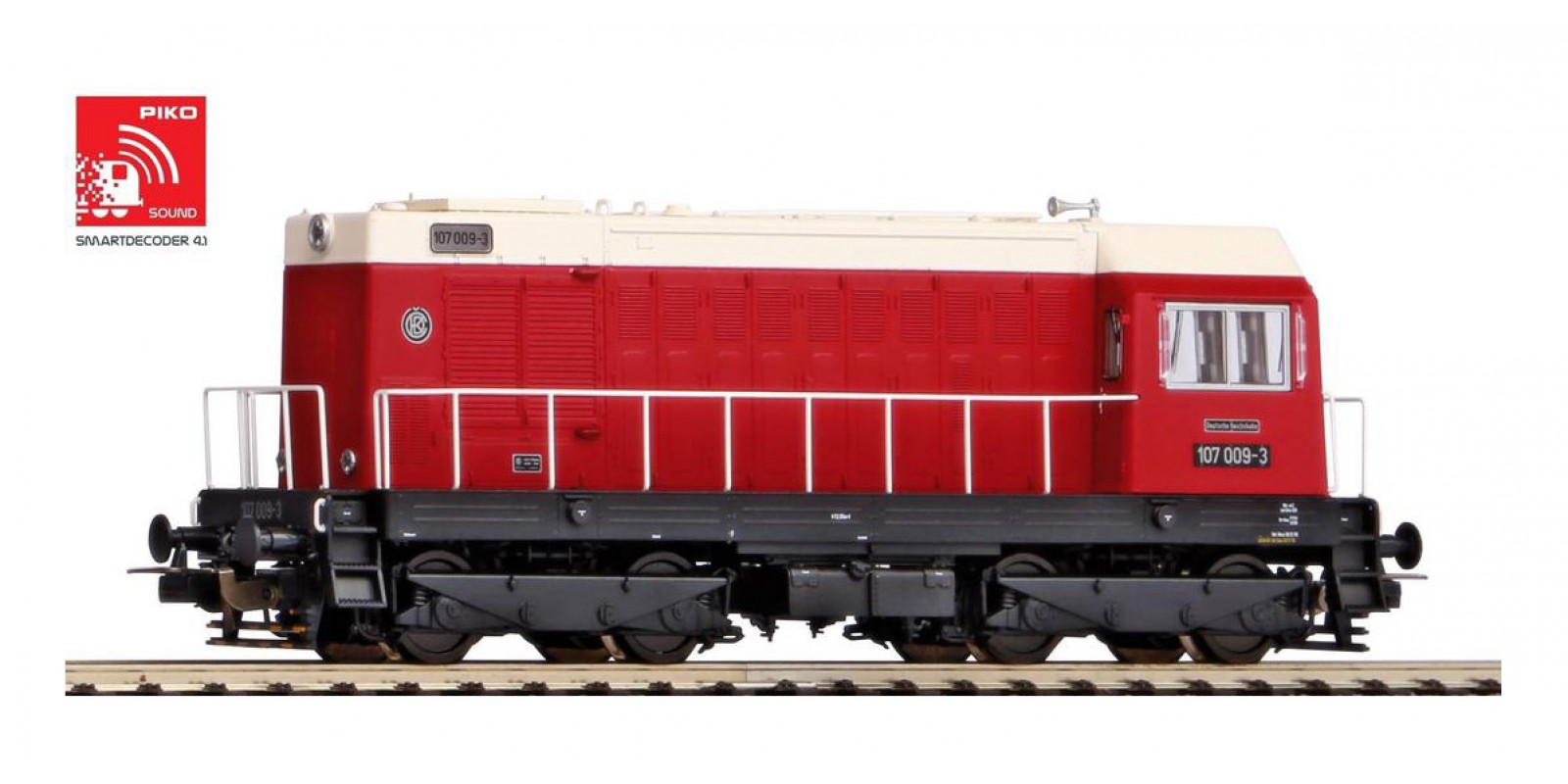 PI52423 Gauge H0 Diesel locomotive class 107 of the DR, epoch IV with sound