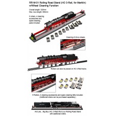 PS-RR-M-01 Rolling Road Stand For analog & Digital 3-Rail Locomotives (all Marklin and 3-rail, HO) 