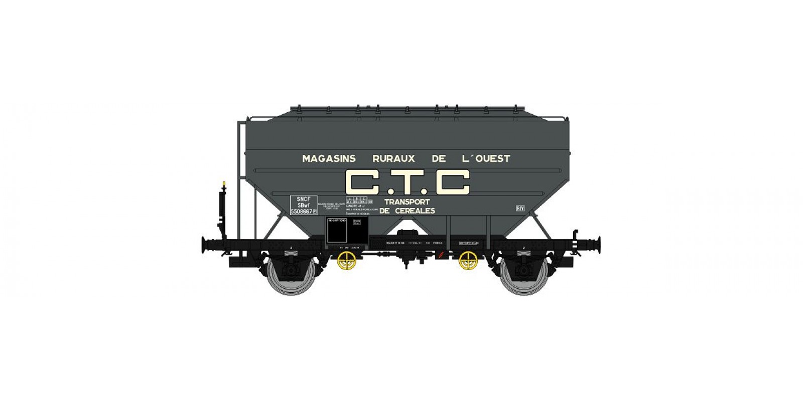REWB554 Wagon céréalier RICHARD CTC Ep.III MAGASIN RURAUX DE L’OUEST