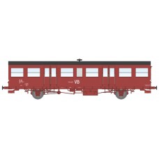 REVB155 SO modernized coach, little gutters, modern lantern holder, Red with ligth line Era IV