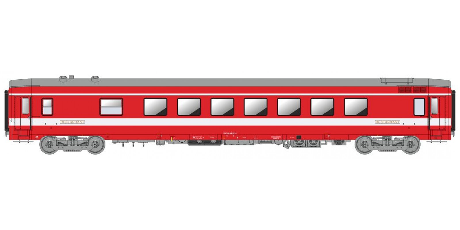 REVB207 Restaurant Car VRU LE CAPITOLE N°17 - Capitole livery EP-IV