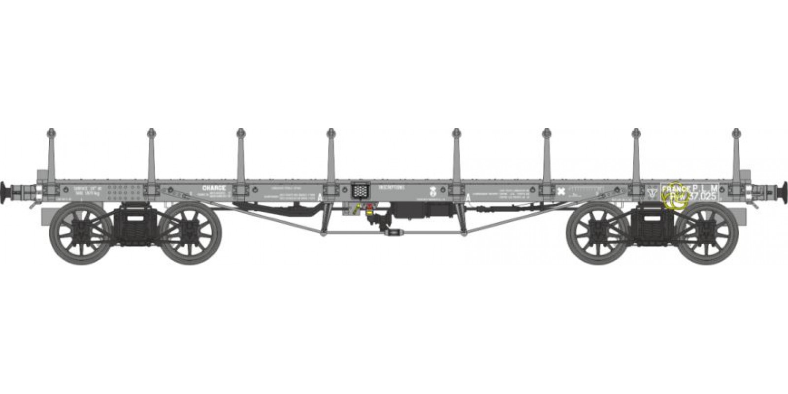REWB510 PLAT TP short stanchion wagon Ep. II PLM Ryw 37025
