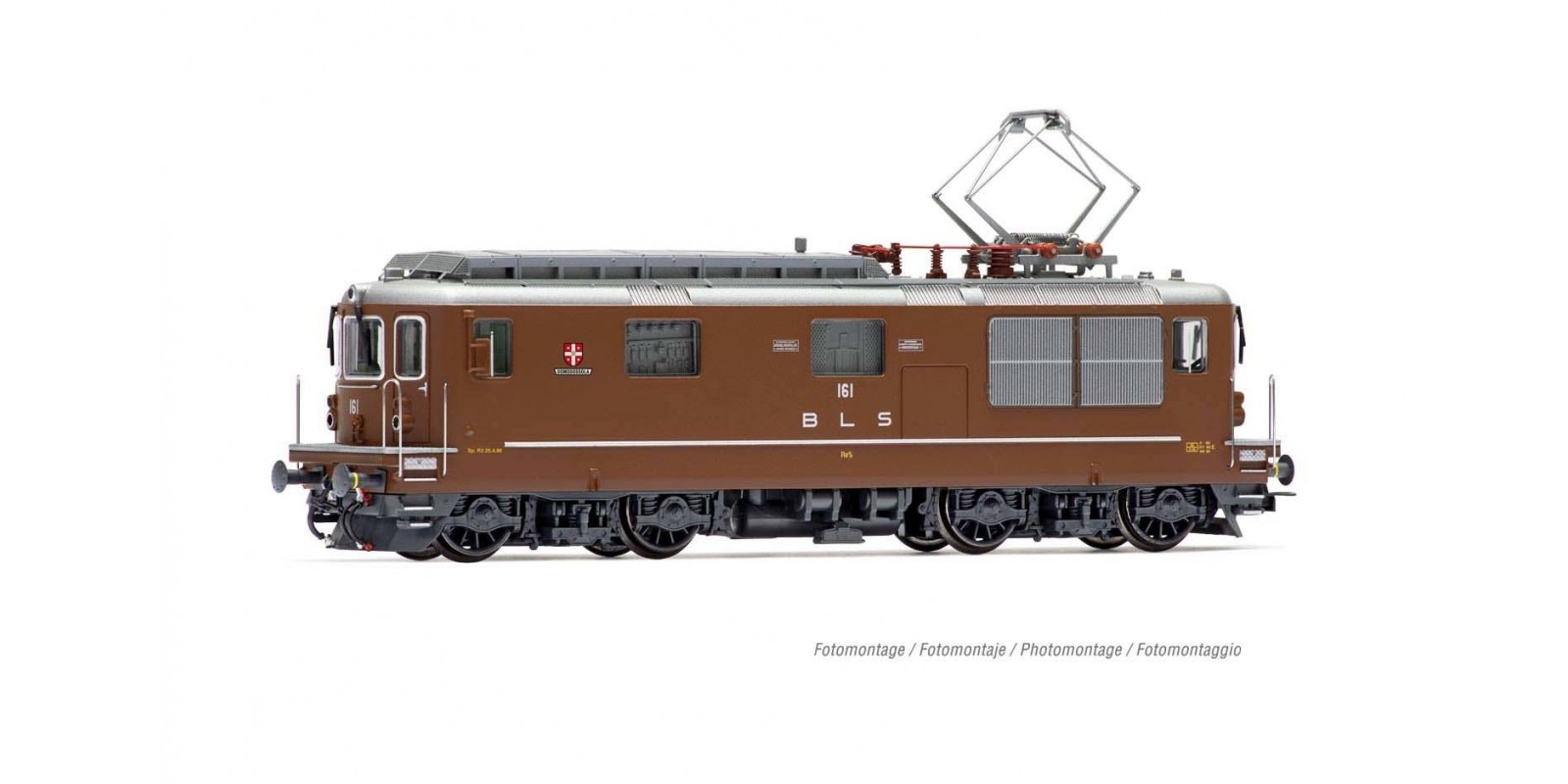 RI2812 BLS, electric locomotive Re 4/4 161 "Domodossola", period IV-V