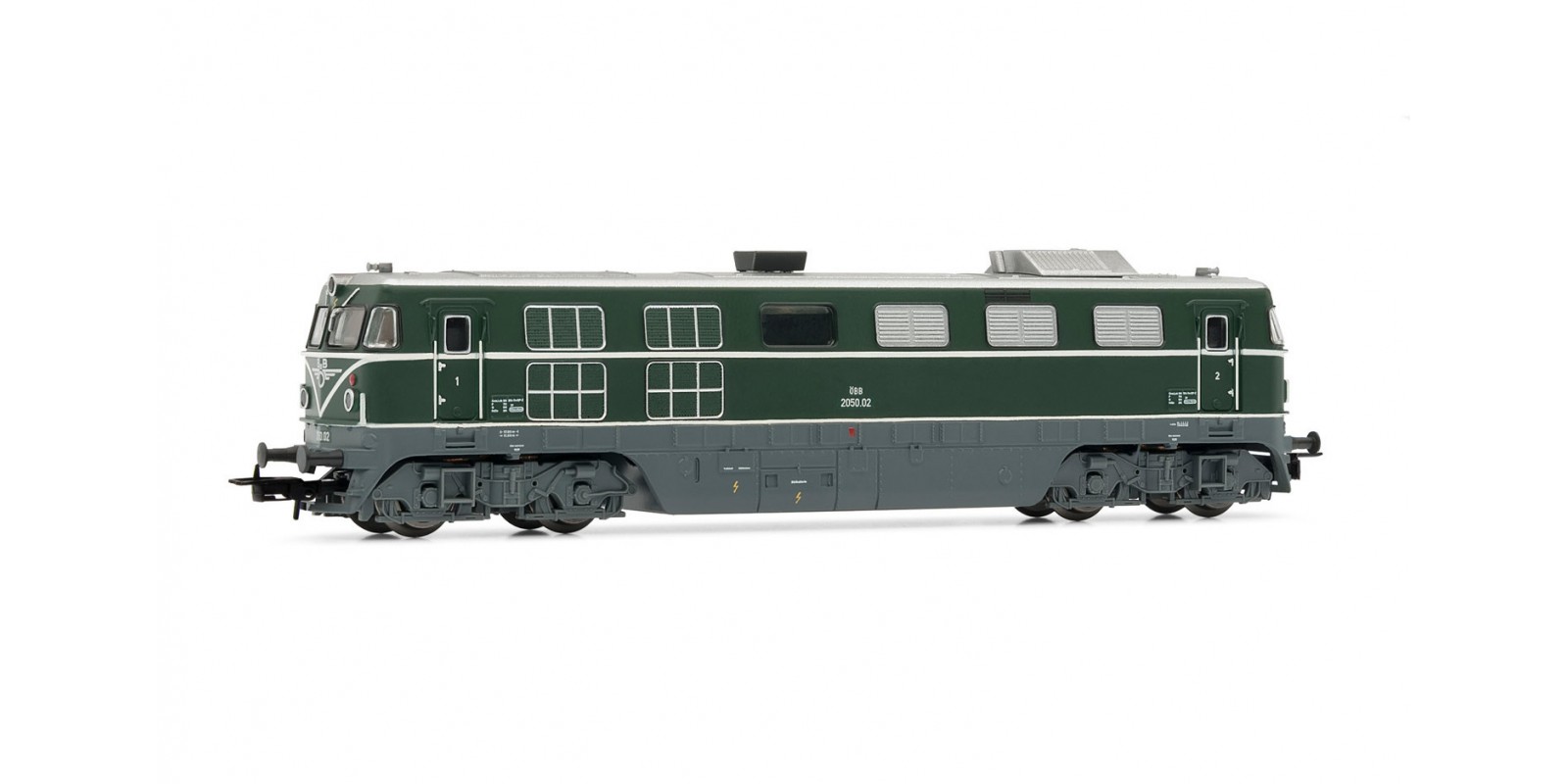 RI2851S diesel locomotive class 2050, with Generator (2050.002) green livery, ÖBB, period IV, wit DCC-Sound