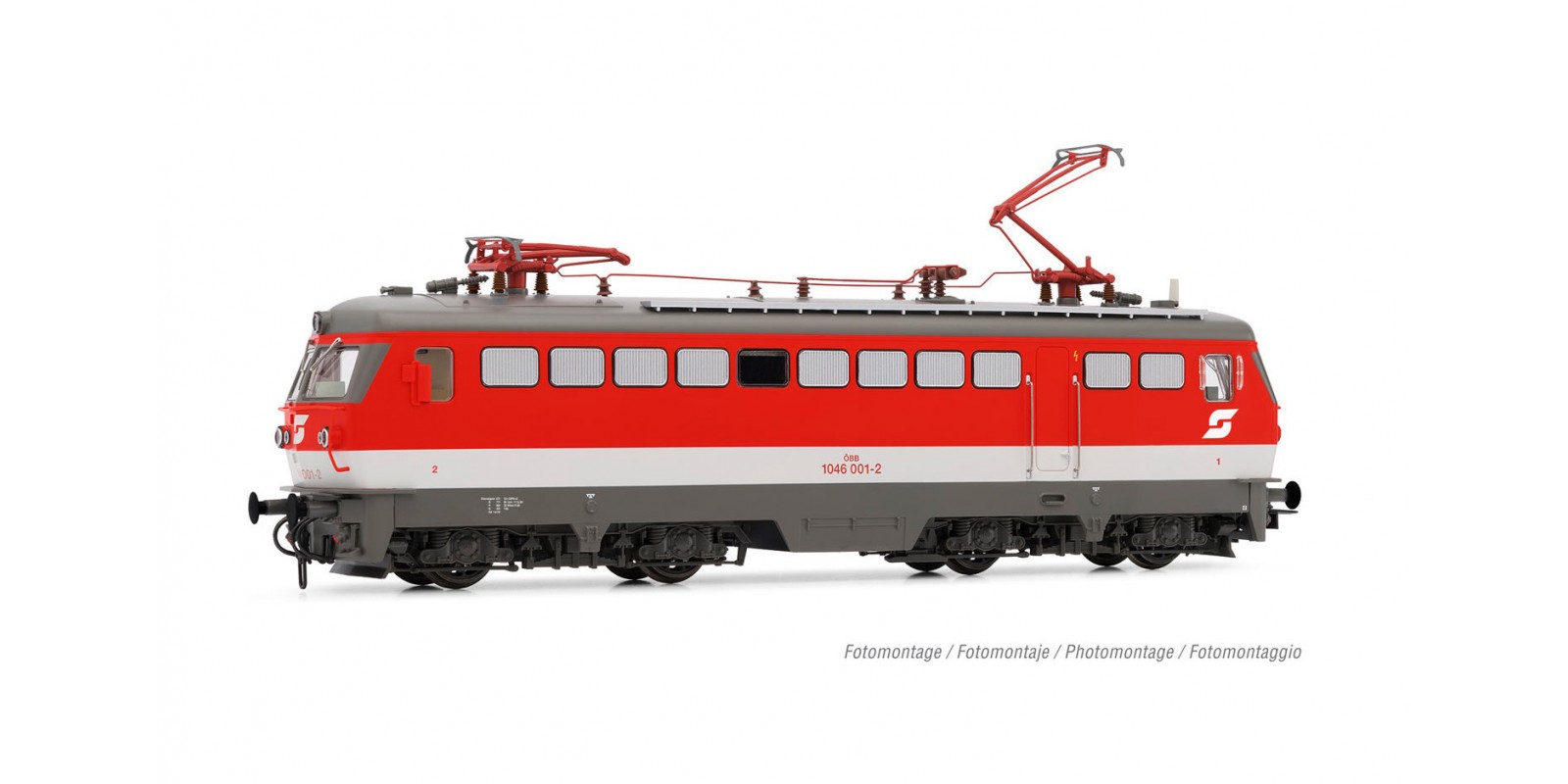 RI2856S ÖBB, electric locomotive class 1046, rebuilt version with single arm pantogr., period IV-V, DCC Sound