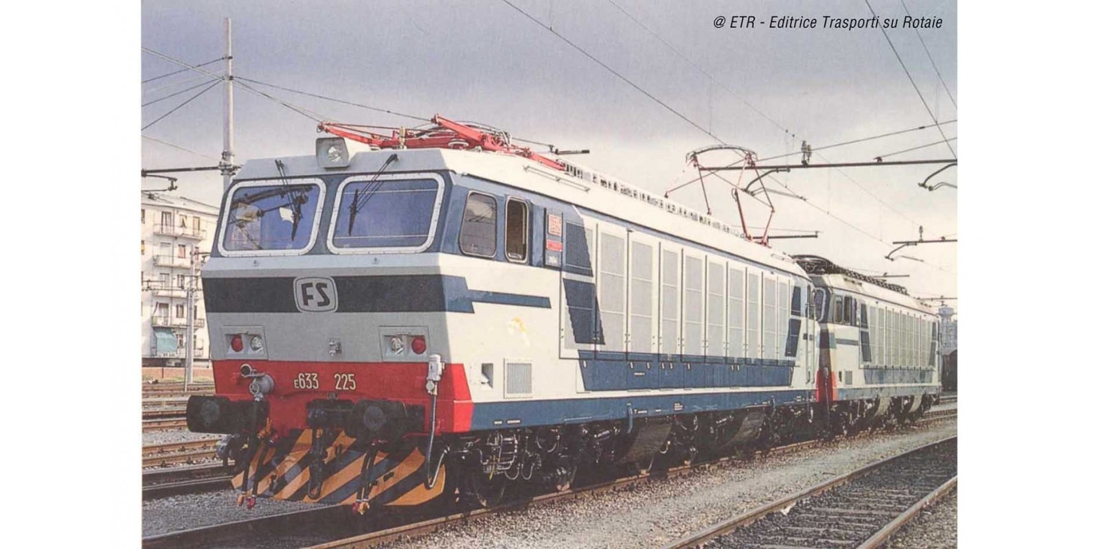 RI2875 FS, 2-units pack electric locomotives E.633 200 series, blue/grey livery, ep. IV-V