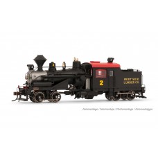 RI2880S Heisler steam locomotive, 2 trucks "Westside Lumber Co.", DCC Sound