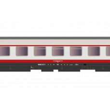 RI4283 FS, 2-unit pack passenger coaches type UIC-Z renovated (progetto 901/300) in "FRECCIABIANCA"-livery, contains two 2nd class coaches, period VI
