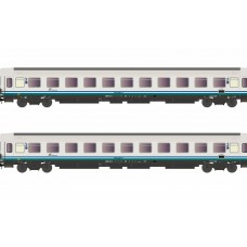 RI4286 FS, 2-unit set passenger coaches type Z renovated (progetto 901 / 300), XMPR livery, contains 1 x 2nd class(ex 1st class) and 1 x 2nd class, period VI