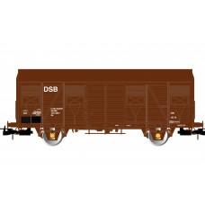 RI6456 DSB, 2-axle closed wagon Gs in brown livery, period IV-V