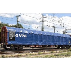 RI6494 VTG, 4-axle tarpaulin wagon type Rilns, blue livery, period V-VI