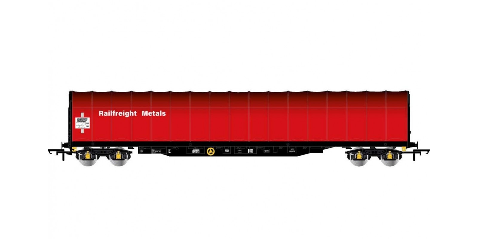RI6495 BR, 4-axle tarpaulin wagon "Railfreight Metal", period IV