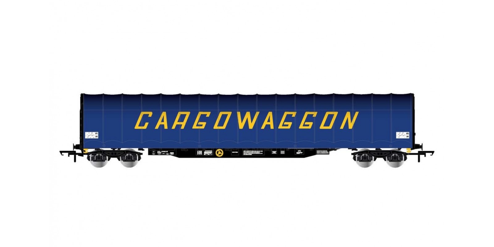 RI6497 BR, 4-axle tarpaulin wagon "Cargowaggon", period IV