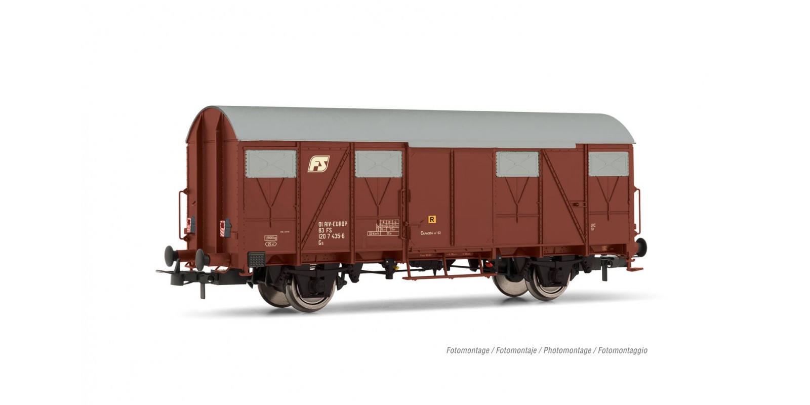 RI6510 FS, Gs closed wagon with flat walls and rear light, ep. IV