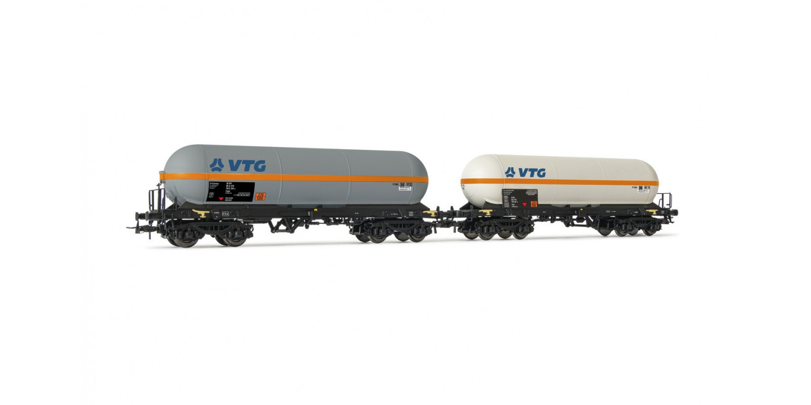 RI6512 VTG, 2-unit pack, 4-axle gas tank wagon for transport of vinyl chloride, period V