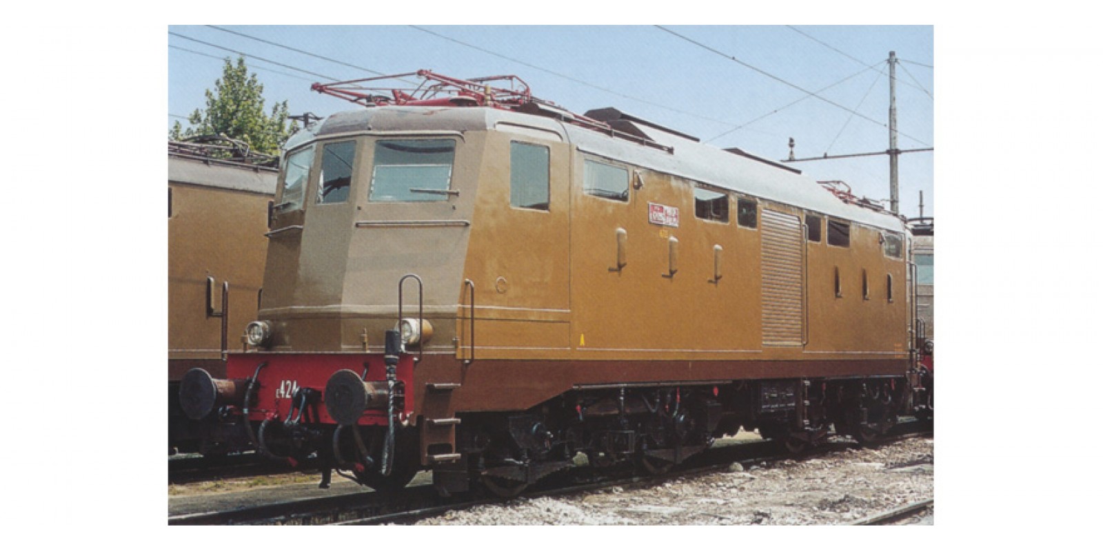 RI2873S  FS, electric locomotive E.424 castano/isabella, period IV, with DCC Sound decoder