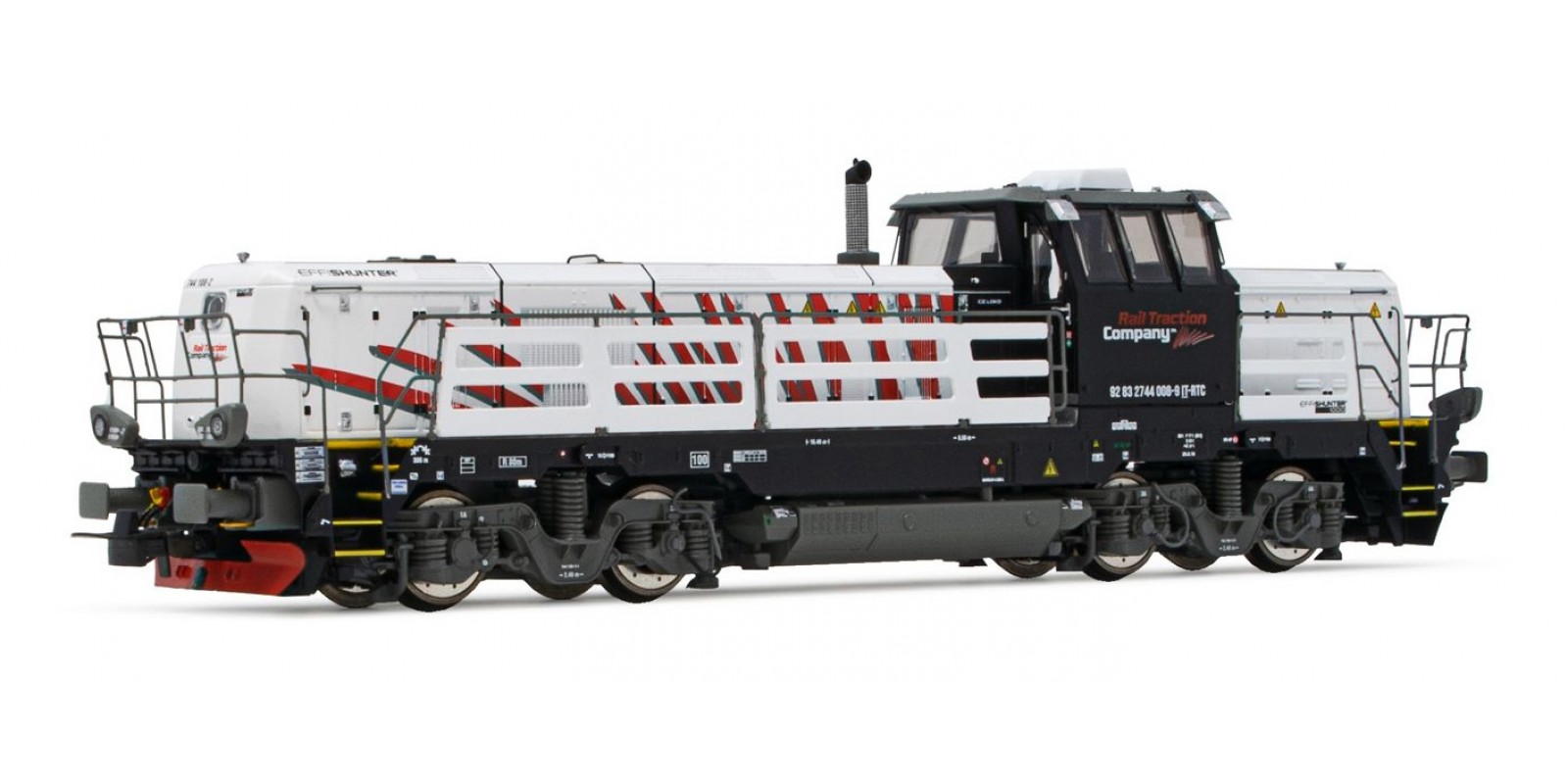 RI2898S Rail Traction Company, white/black livery with red stripes, DCC Sound