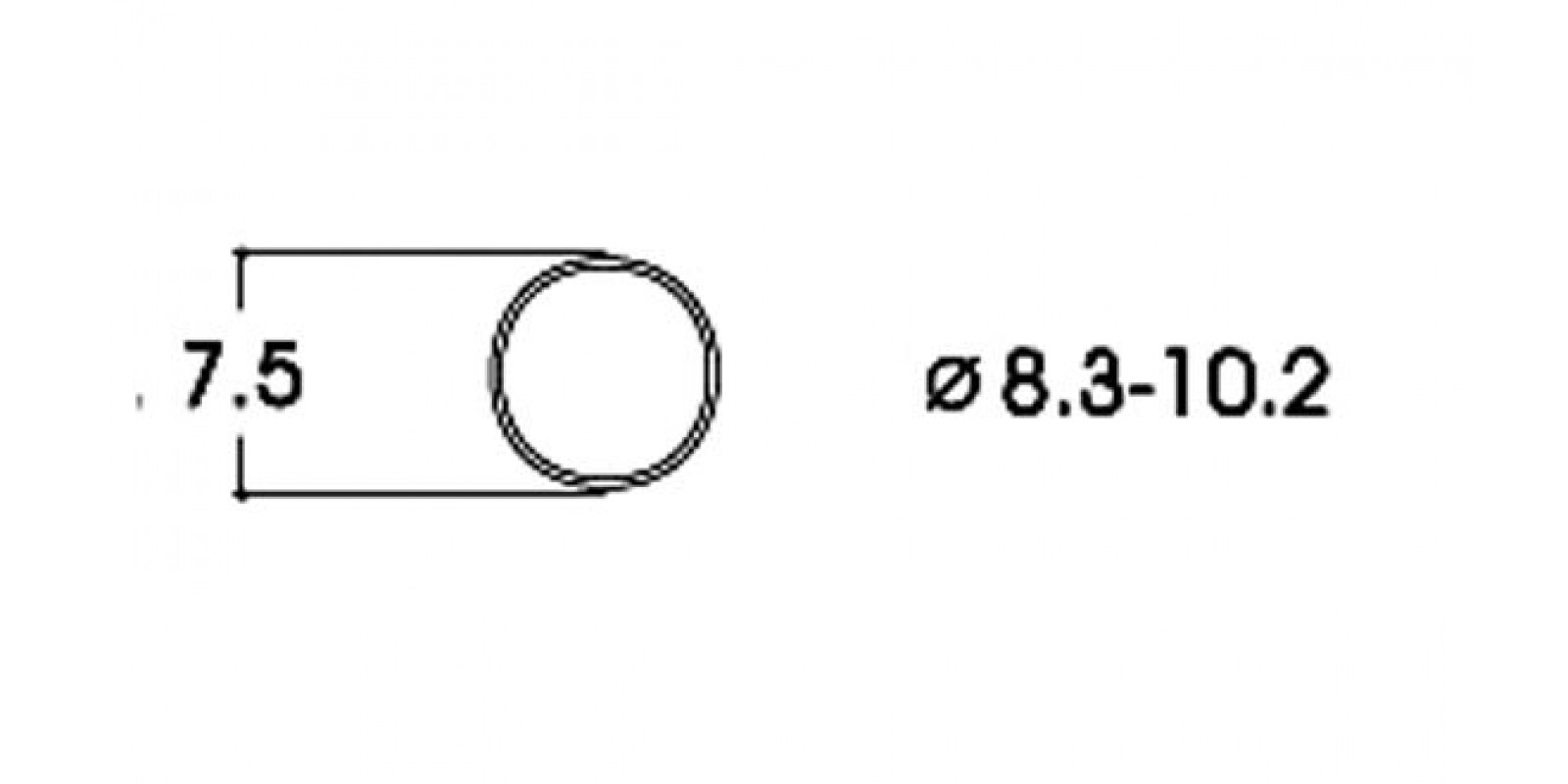 RO40068 - Adhesive ring set, 8.3-10.2 mm