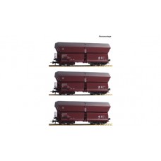RO67082 - 3 piece set: Self-unloading hopper wagons, DB