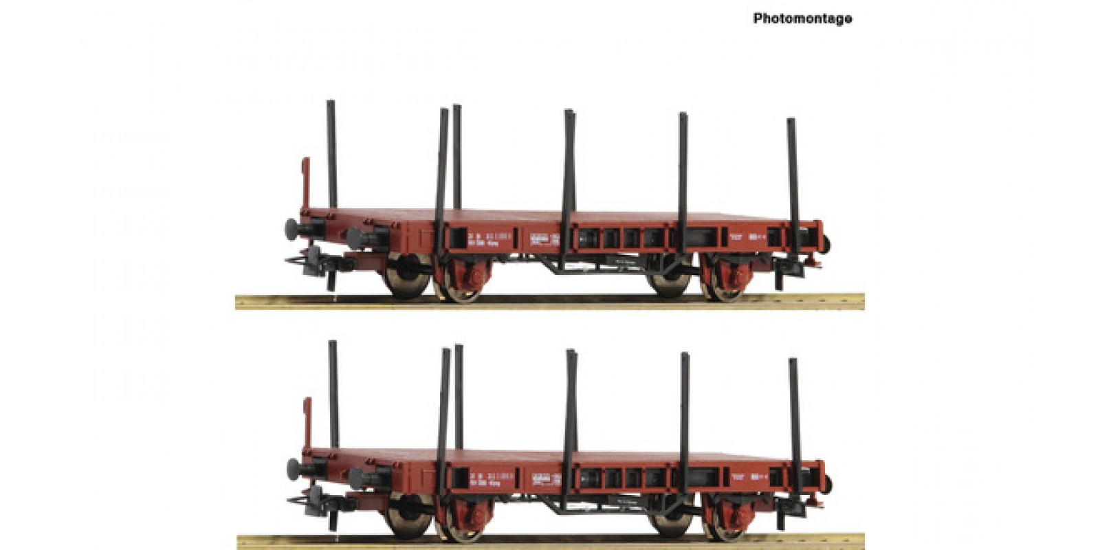 RO67085 - 2 piece set: Stake wagons, ÖBB