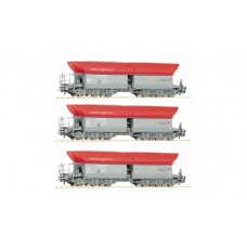RO67154 - 3 piece set: Self-unloading hopper wagons, Logserv