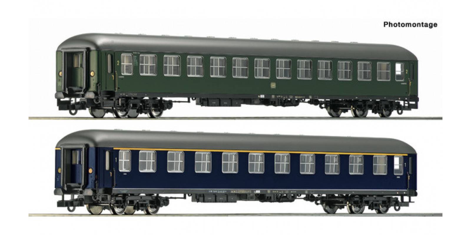 RO74113 - 2 piece set: Fast train coaches, Museum Darmstadt-Kranichstein
