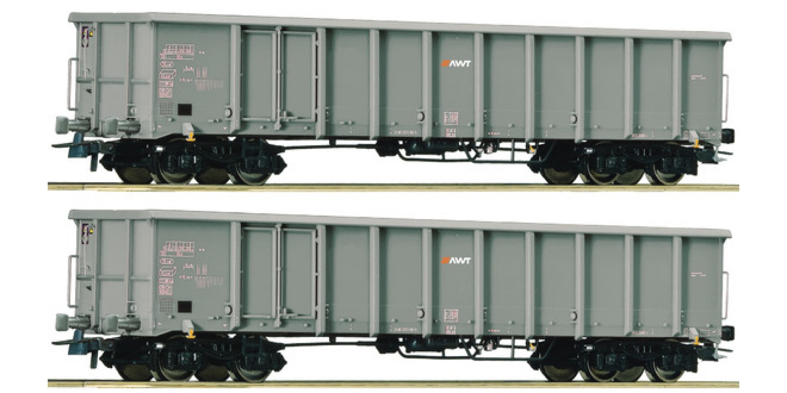 RO76099 - 2 piece set: Open goods wagons, AWT