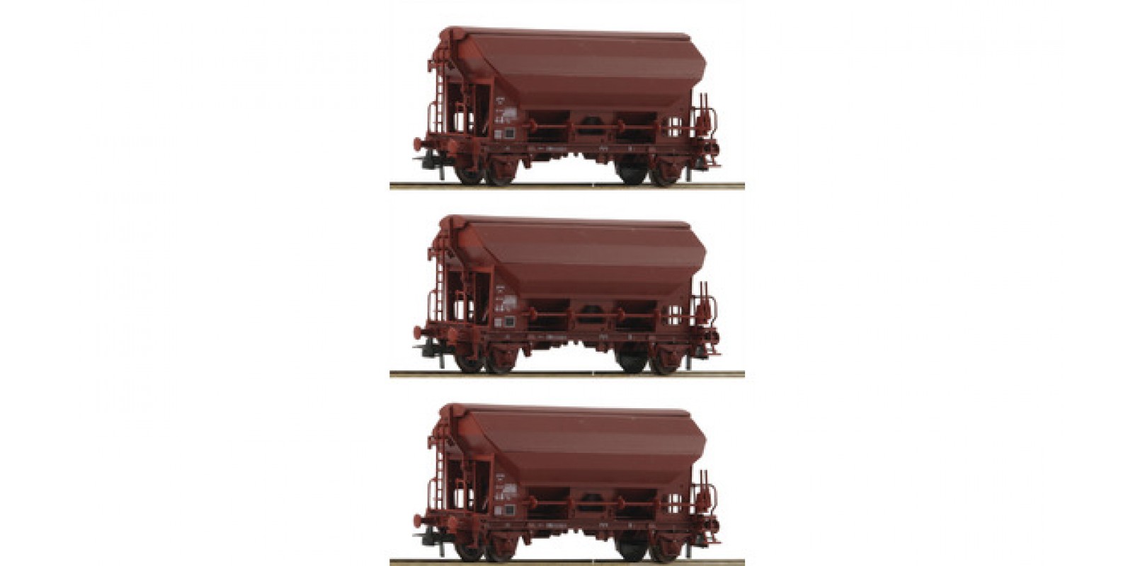 RO76176 - 3 piece set: Swing roof wagons, SNCB