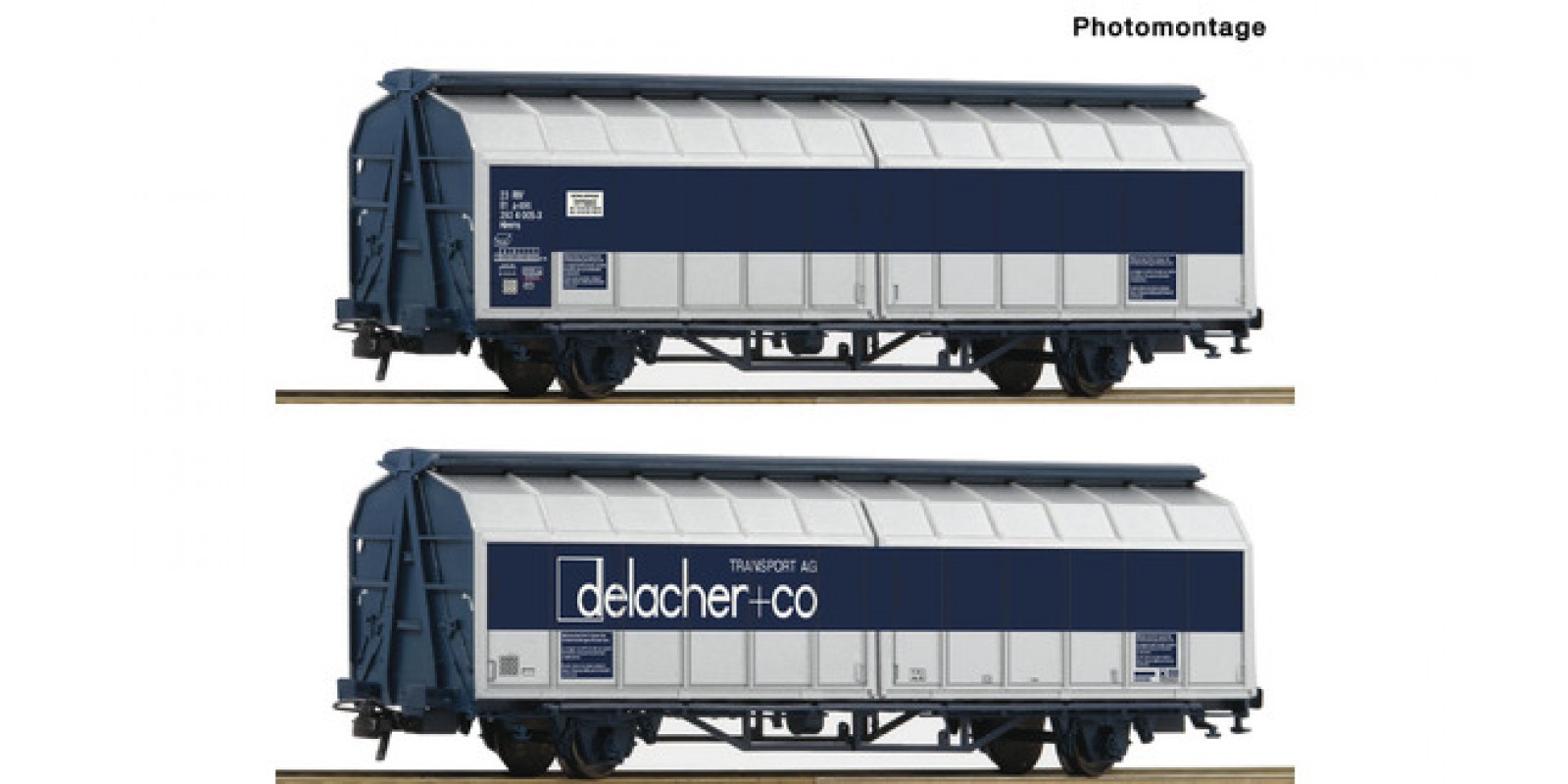 RO76877 - Sliding wall boxcar double wagon unit, ÖBB