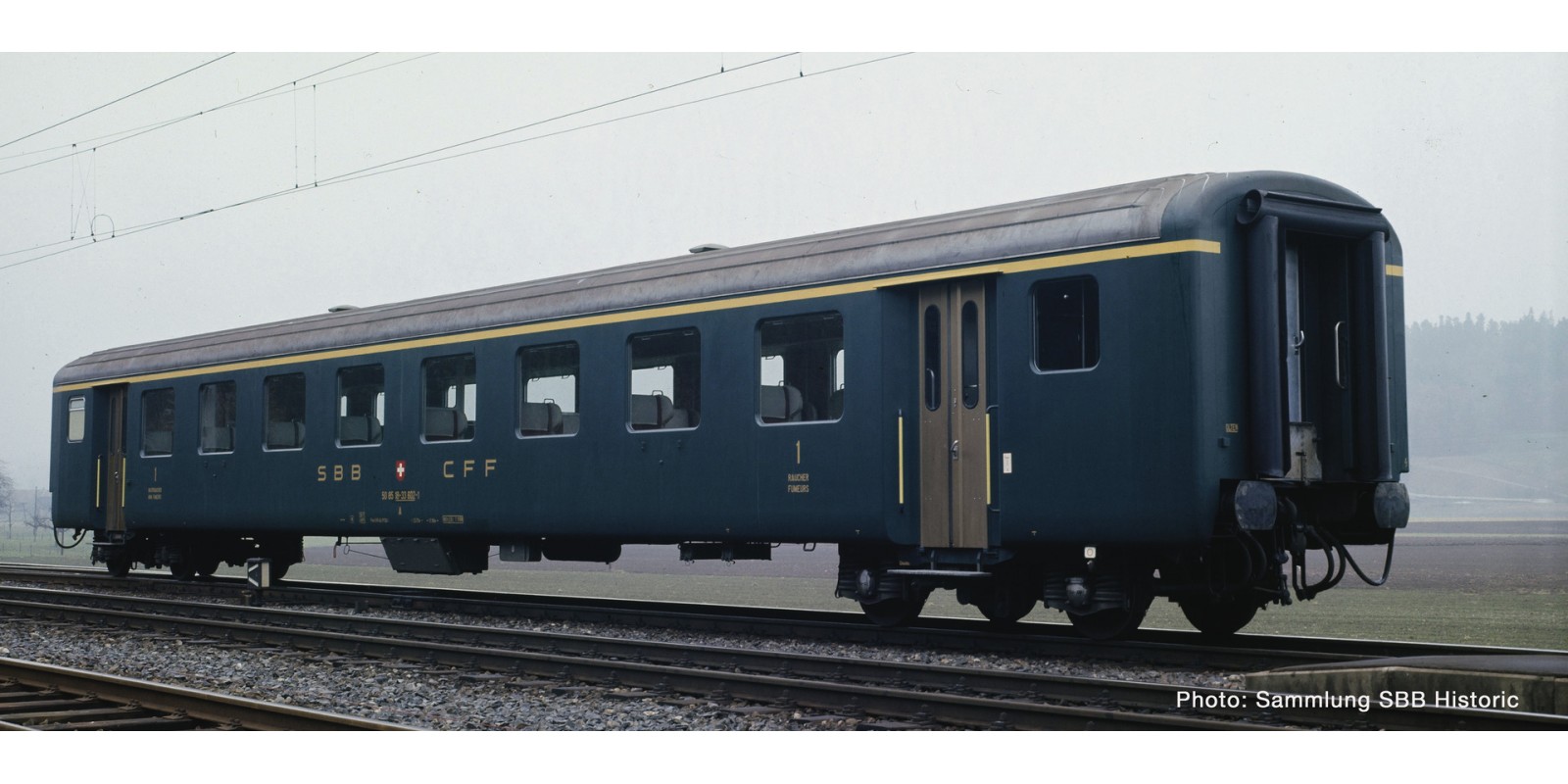RO74560 - 1st class fast train coach EW II, SBB