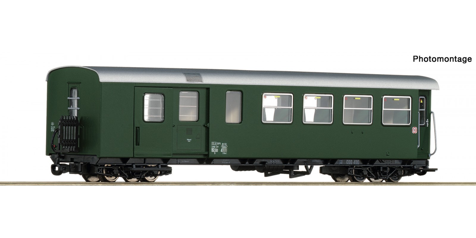 RO34033 - 2nd class passenger coach with baggage compartment, ÖBB