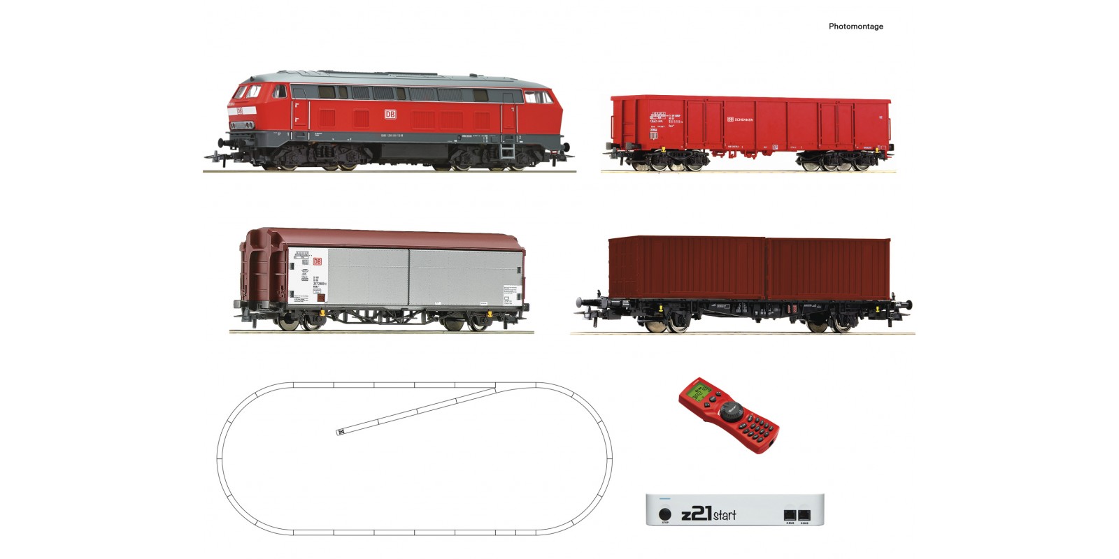 RO51312 - z21® start Digitalset: Diesel locomotive class 218 with freight train, DB AG