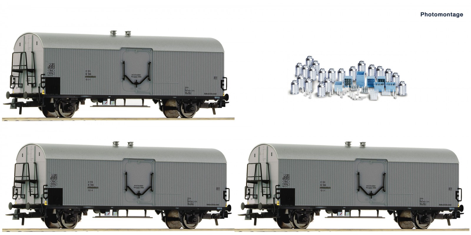 RO67118 - 3 piece set: Refrigerator wagons, ÖBB