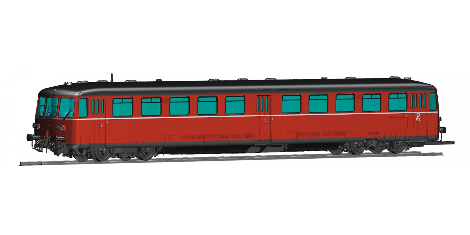 RO72080 - Accumulator railcar class 515 with cab car, DB