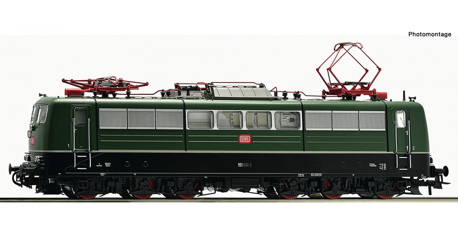 RO73364 E-Lok BR 151 DB grün          