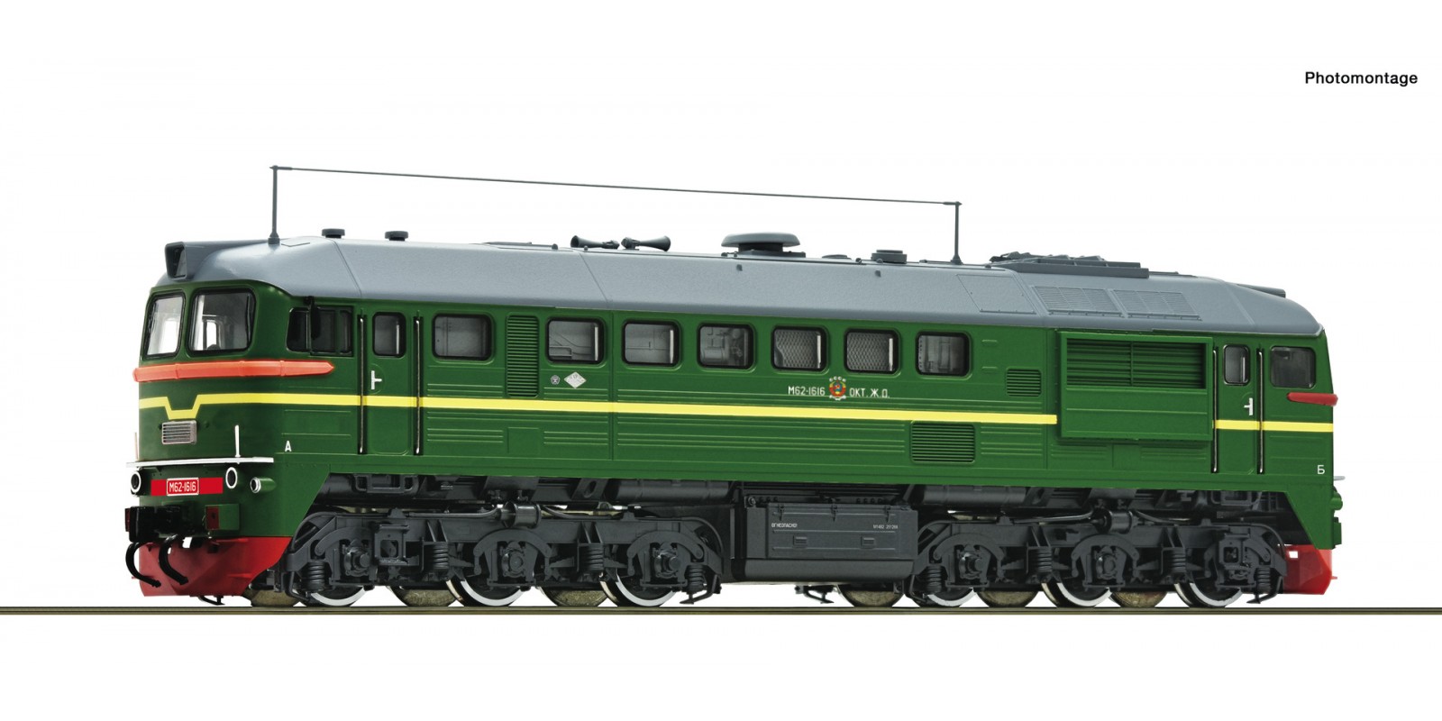 RO73800 Diesellok M62 SZD grün        