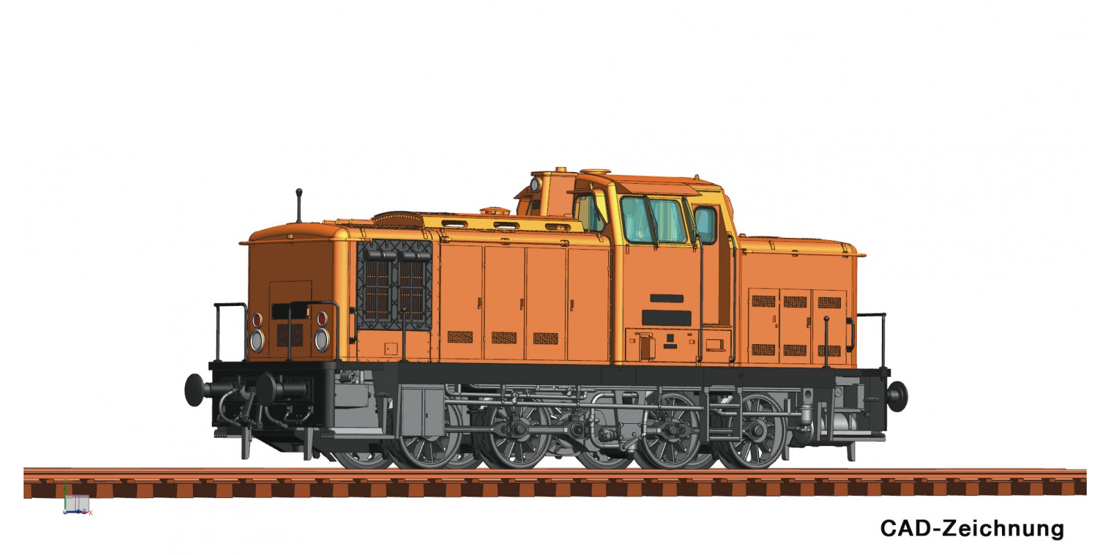 RO78264 Diesellok BR 106 DR orange Snd