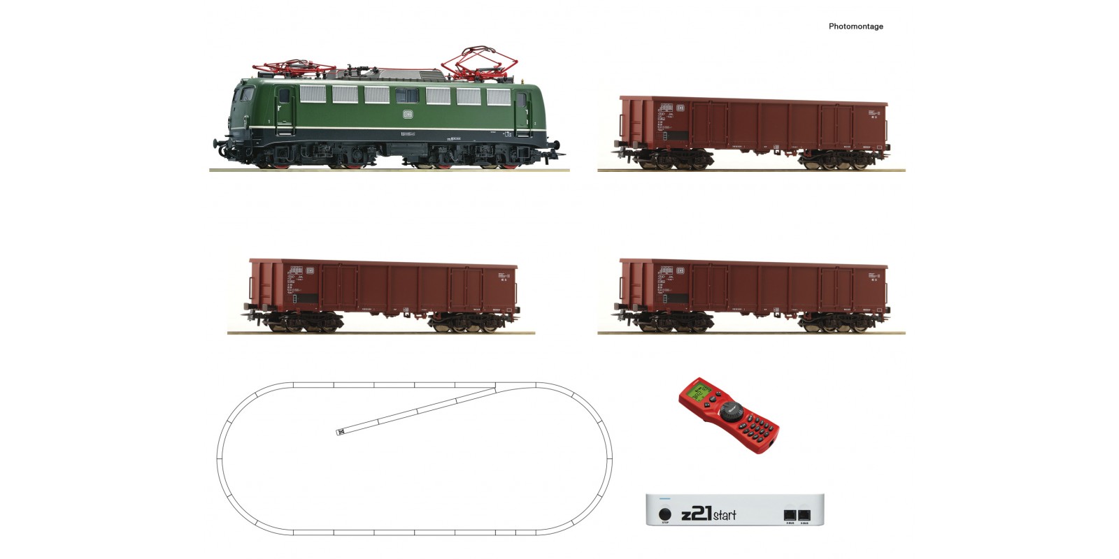 RO51330 z21 start digital set: Electric locomotive class 140 with goods train