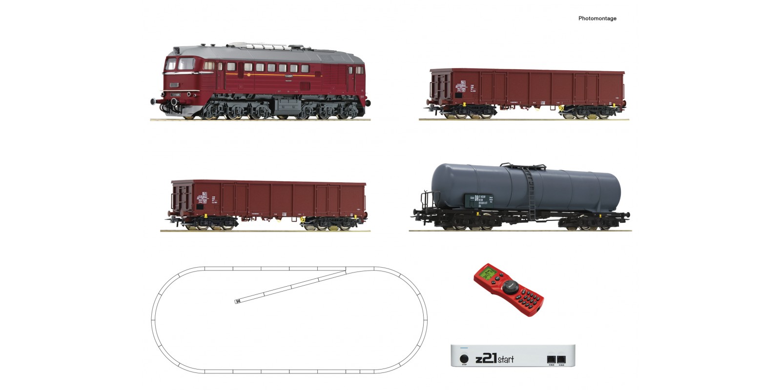 RO51331 z21 start digital set: Diesel locomotive class 120 with goods train