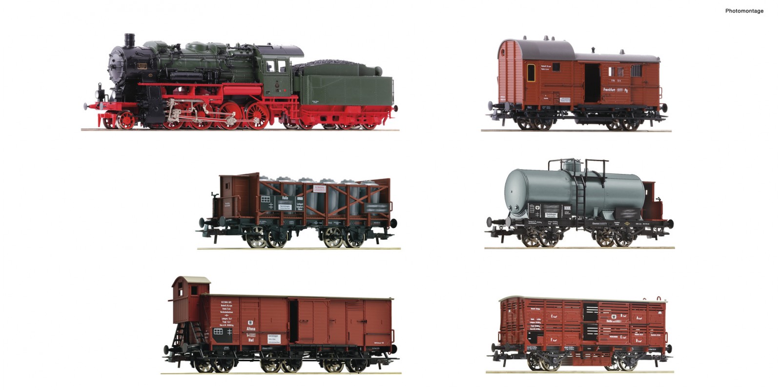 RO61481 6 piece set: “Prussian goods train”