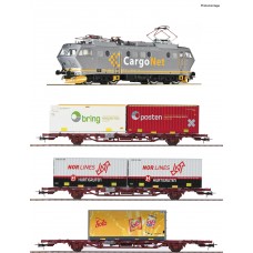 RO61486 4 piece set: Electric locomotive EL 16 with goods train