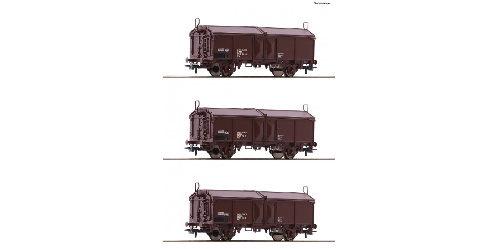RO66178 3 piece set: Sliding roof wagons