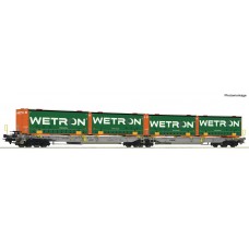 RO67401 Articulated double pocket wagon + Wetron