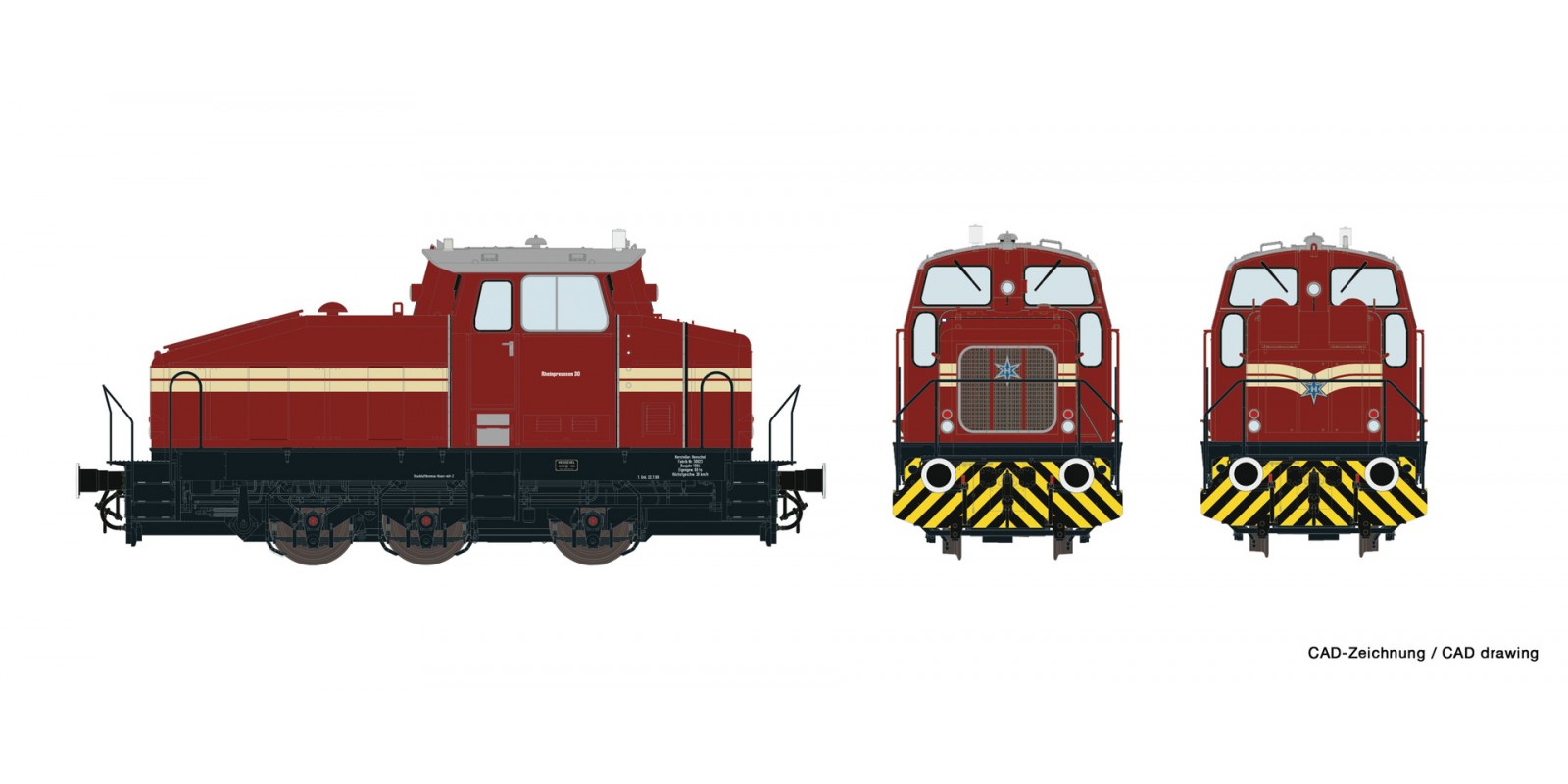RO72178 Diesel locomotive DHG 500 of Rheinpreussen AG