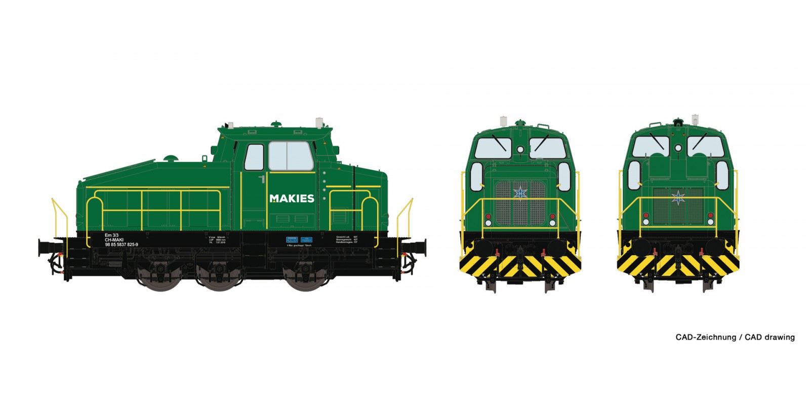 RO72180 Diesel locomotive Em 3/3